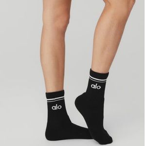 ALO Yoga Unisex “Throwback” Sock (M) *BESTSELLER* *PRICE INCREASE*